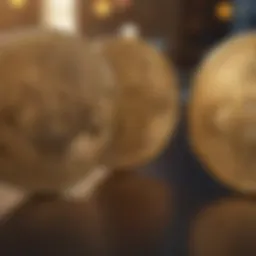 Visual representation of cryptocurrency trading on Coinbase