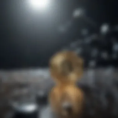 An abstract representation of blockchain technology