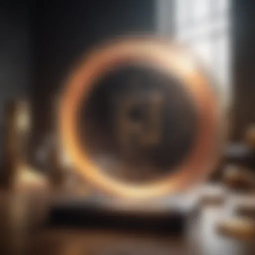 Abstract background with scholarship theme