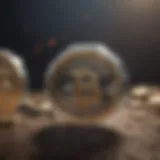 Blockchain Innovation in Finance Abstract conceptual illustration of blockchain technology