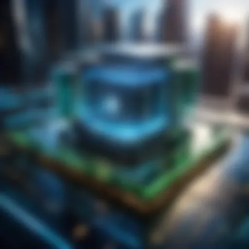 Abstract futuristic design representing NVIDIA Corporation's stock analysis