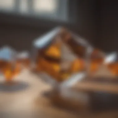Abstract geometric shapes representing the benefits of staking Ether