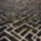 Digital Maze: Navigating the NFT Landscape Abstract Glitch Art of a Digital Maze