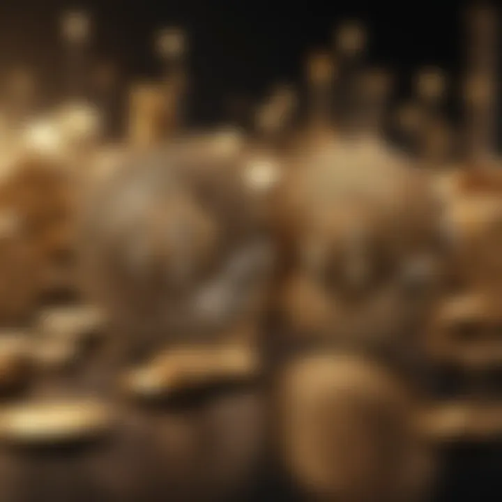 Abstract artistic depiction of the blending of traditional finance with blockchain technology