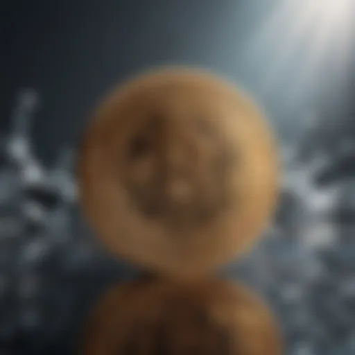 Ripple cryptocurrency logo against a digital backdrop