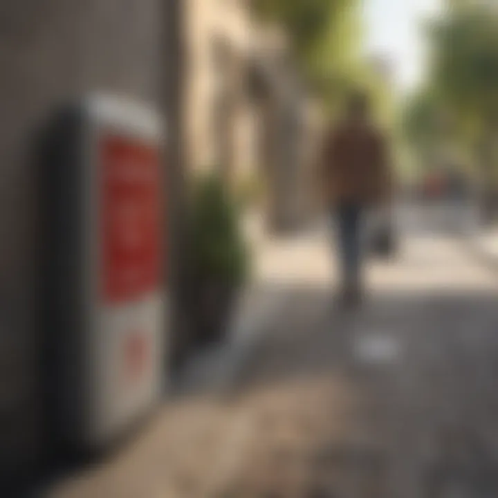 A person using AED in a public setting