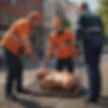 Rapid AED Deployment by Medical Professionals Paramedics responding to a cardiac arrest with AED
