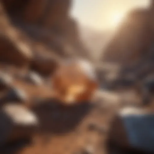 African Diamond Mining Site