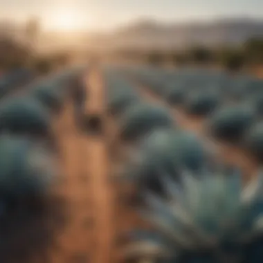 Agave Field Harvesting Scene