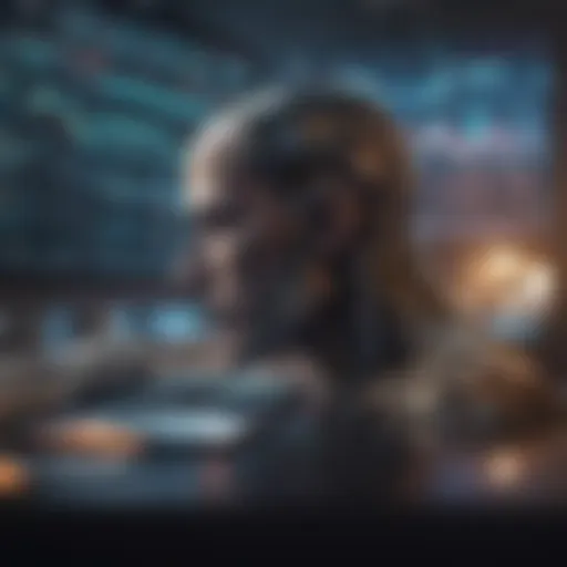 AI Analyzing Stock Market Data AI analyzing stock market data