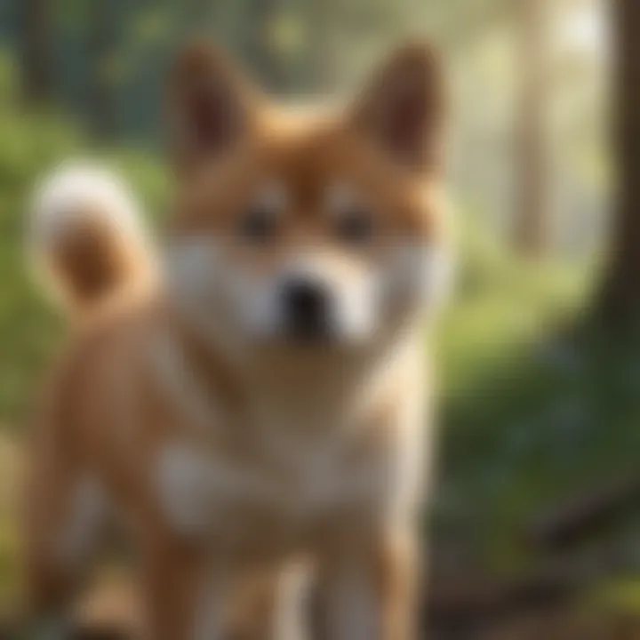 Exploration Adventures of an Akita Inu Puppy Akita Inu puppy exploring the great outdoors