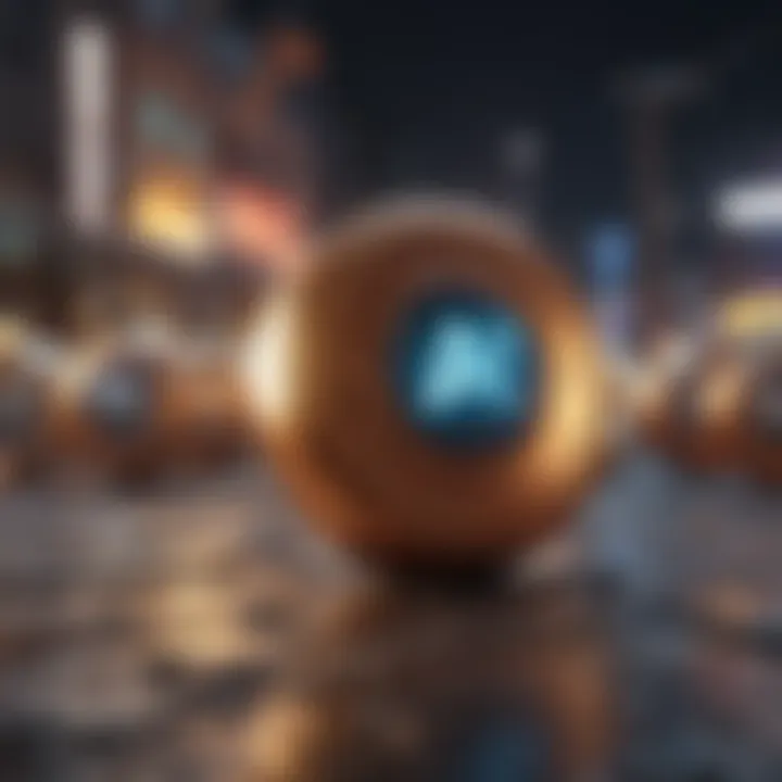 Abstract representation of market dynamics impacting Alethea AI token price movement