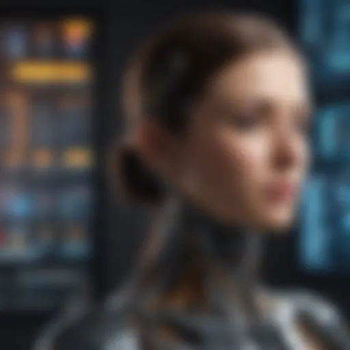 Illustration depicting data processing algorithms