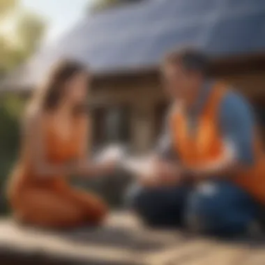 Empowering Customer Conversations on Solar Solutions Engaged customers discussing solar energy benefits