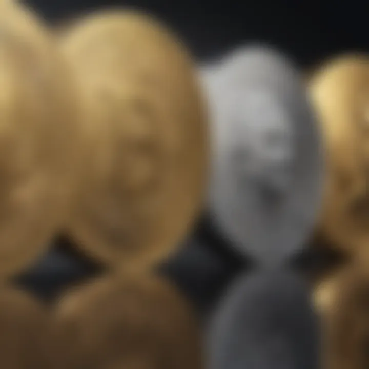 A futuristic depiction of the evolution of electronic currencies