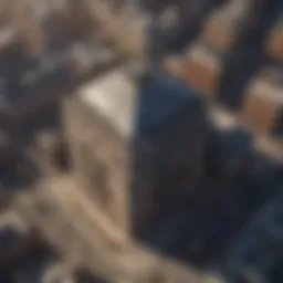 Aerial view of the London Stock Exchange building