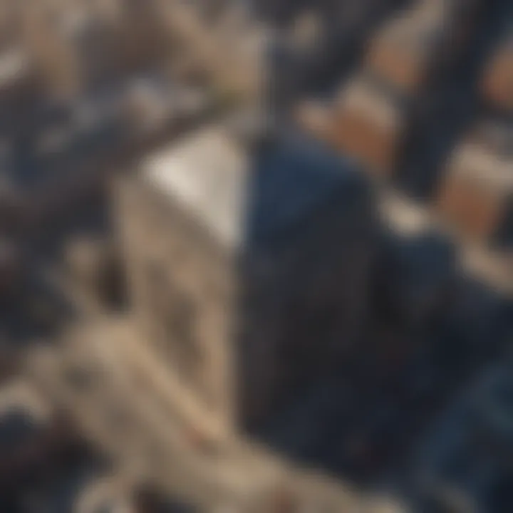 Aerial view of the London Stock Exchange building