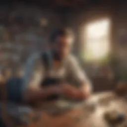 Visual representation of pay-to-earn game mechanics