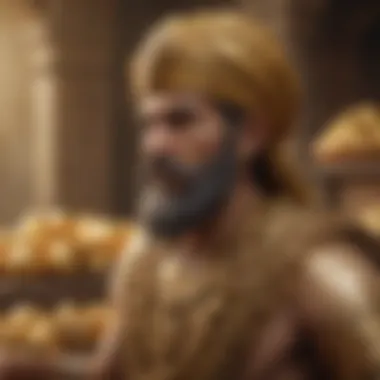 Illustration depicting ancient Mesopotamian gold trade