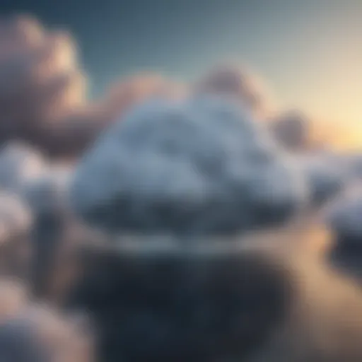 Abstract representation of decentralized cloud computing