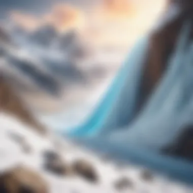 Avalanche NFTs Transforming Digital Art Landscape Illustration showcasing the impact of Avalanche NFTs on digital art