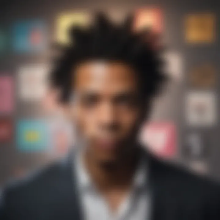 Ethereal Color Palette of Basquiat NFT Basquiat NFT showcasing vibrant colors