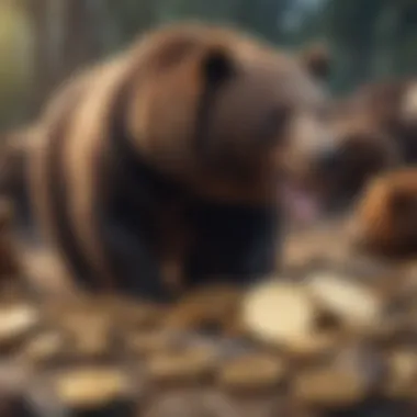 The Skepticism of a Bear Market Visual depiction of downward trends and skepticism in a bear market