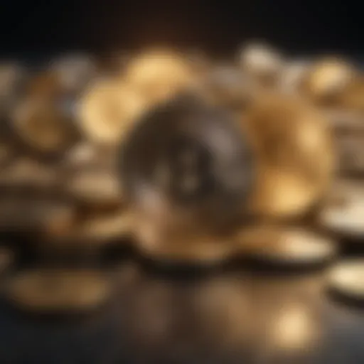 Abstract Representation of Digital Currencies Abstract digital currency illustration