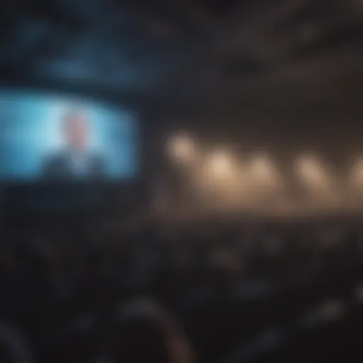 Keynote speaker addressing the conference audience
