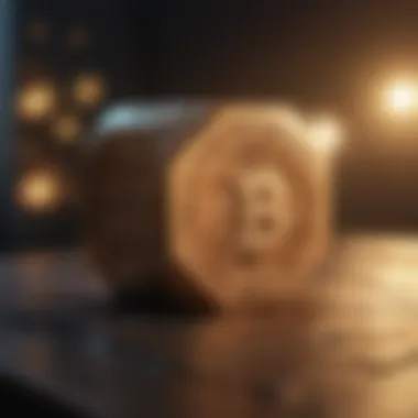 Blockchain technology depicted in a decentralized finance context.