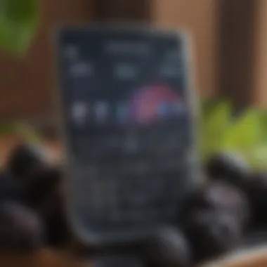 Graph depicting Blackberry stock performance trends
