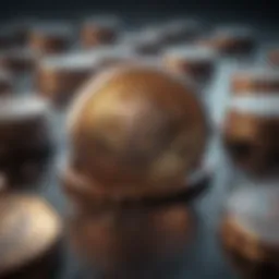 Abstract representation of a Bytecoin mining pool
