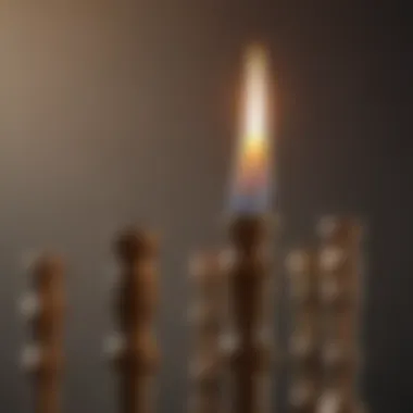 Candlestick pattern showing bearish trends