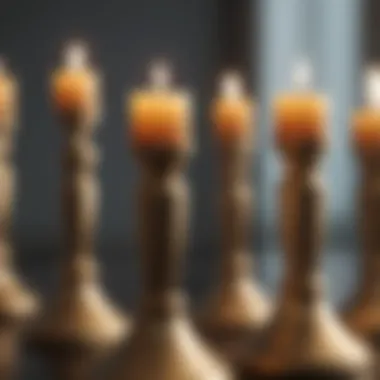 Chart demonstrating market trends with candlesticks