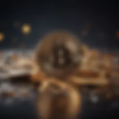 Illustration of cryptocurrency transactions