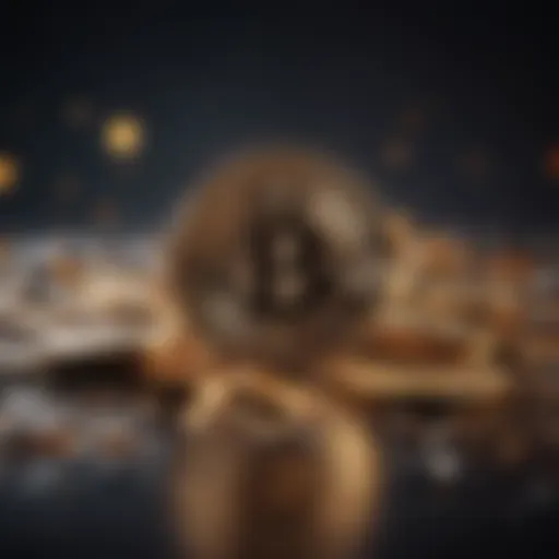 Illustration of cryptocurrency transactions