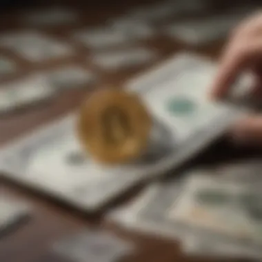 The Process of Cashing Out in USD Visual diagram of cashing out in USD from Bustabit