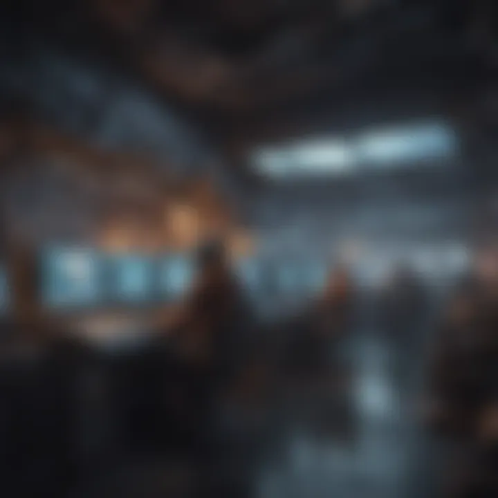 A futuristic gaming landscape showcasing technological advancements in CCP games.