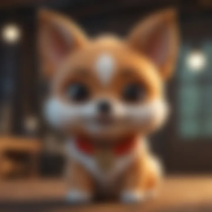 Abstract Artwork of Chibi Inu Token Origins