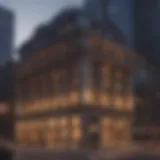 Chicago Trade Exchange architecture at dusk