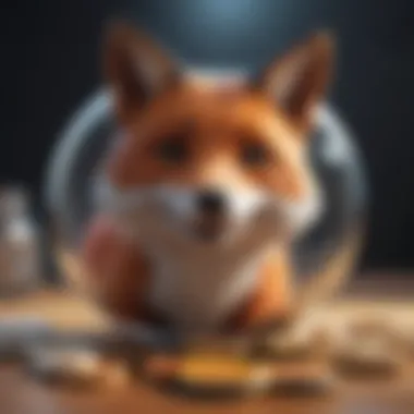 Promoting Financial Literacy through Play Children engaging with a colorful fox coin bank
