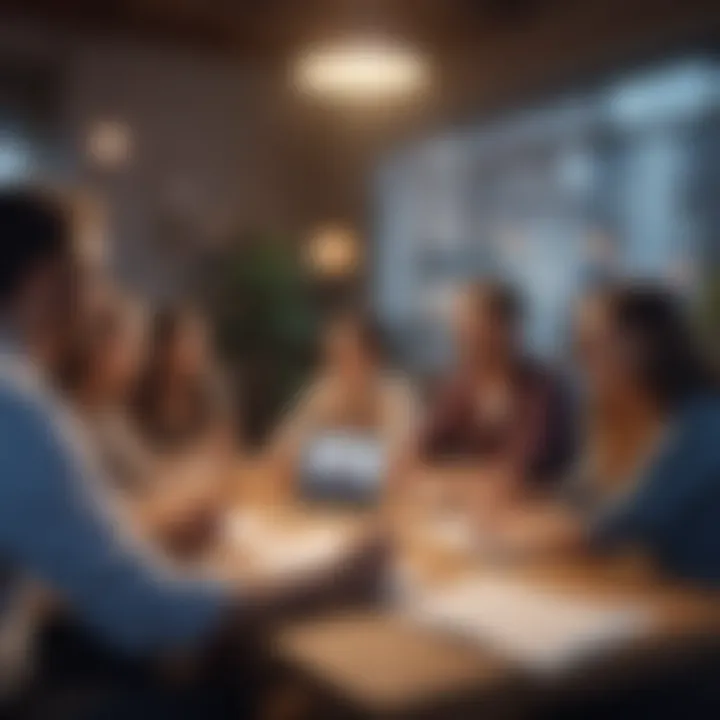 A group engaging in a video meeting using the Chime app