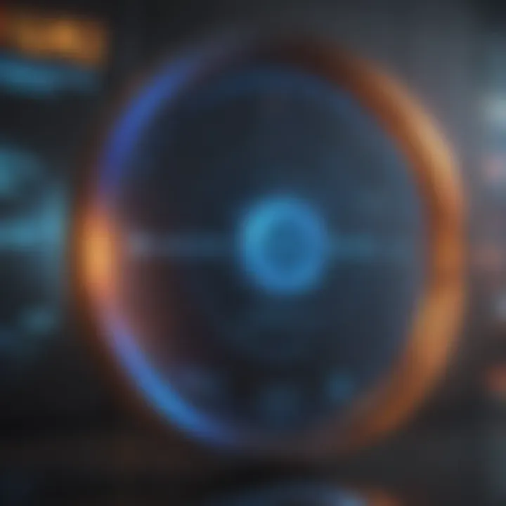 Digital Future Interface Futuristic digital interface suggesting future prospects of Circle Pay stock