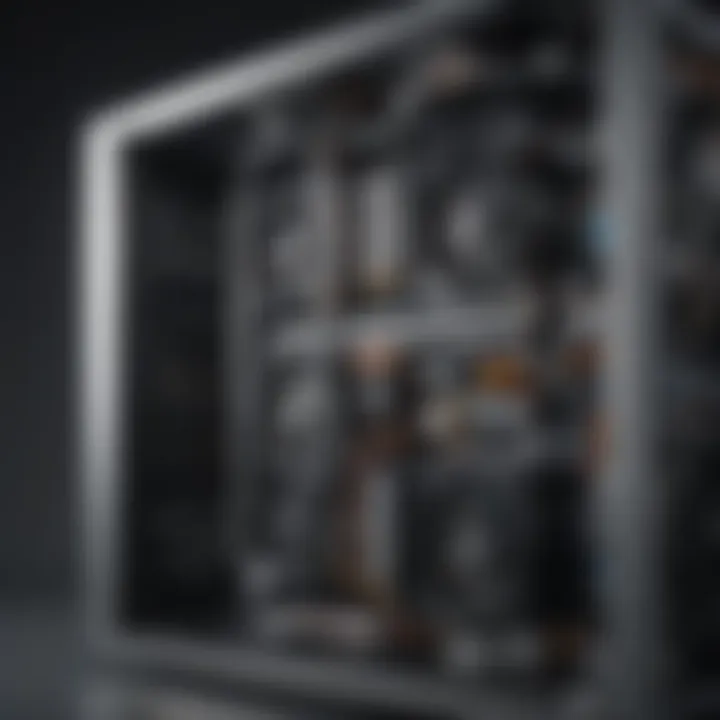Cloud Mining Rig Schematic Visualization