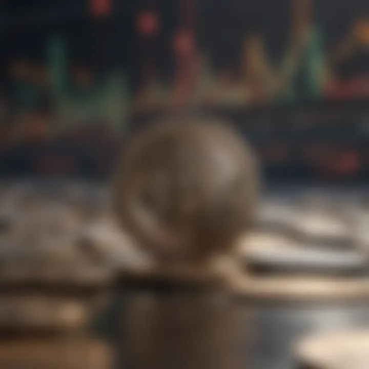 Dynamic visualization of the significance of coin market capitalization