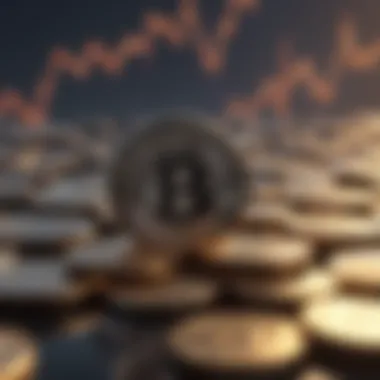 Coinbase Stock Market Fluctuations Illustration depicting Coinbase stock market fluctuations