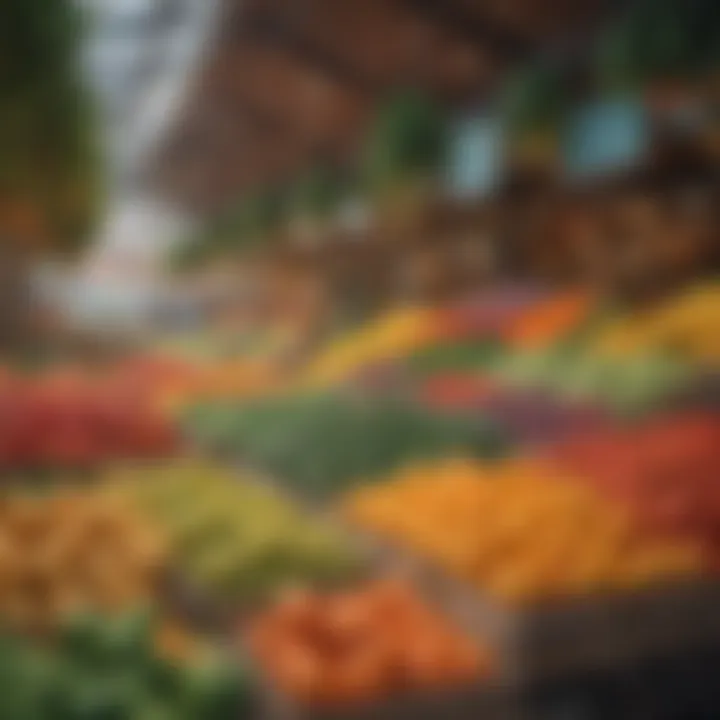 Colorful Fresh Produce Market
