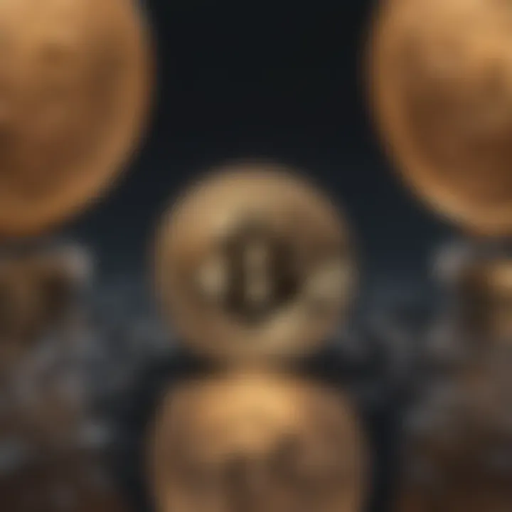 Innovative Fusion of Compound Finance and Cryptocurrency Abstract representation of Compound Finance and Cryptocurrency merging