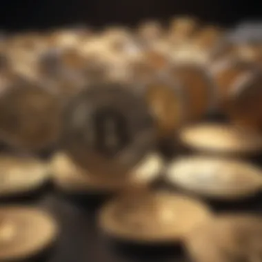 Infographic depicting various cryptocurrencies and their roles in the ecosystem.