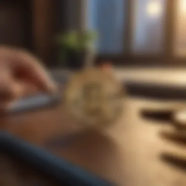 Illustration of account creation process on Coinbase